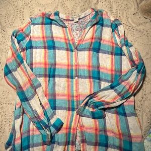 Plaid Shirt by Vintage America, Large